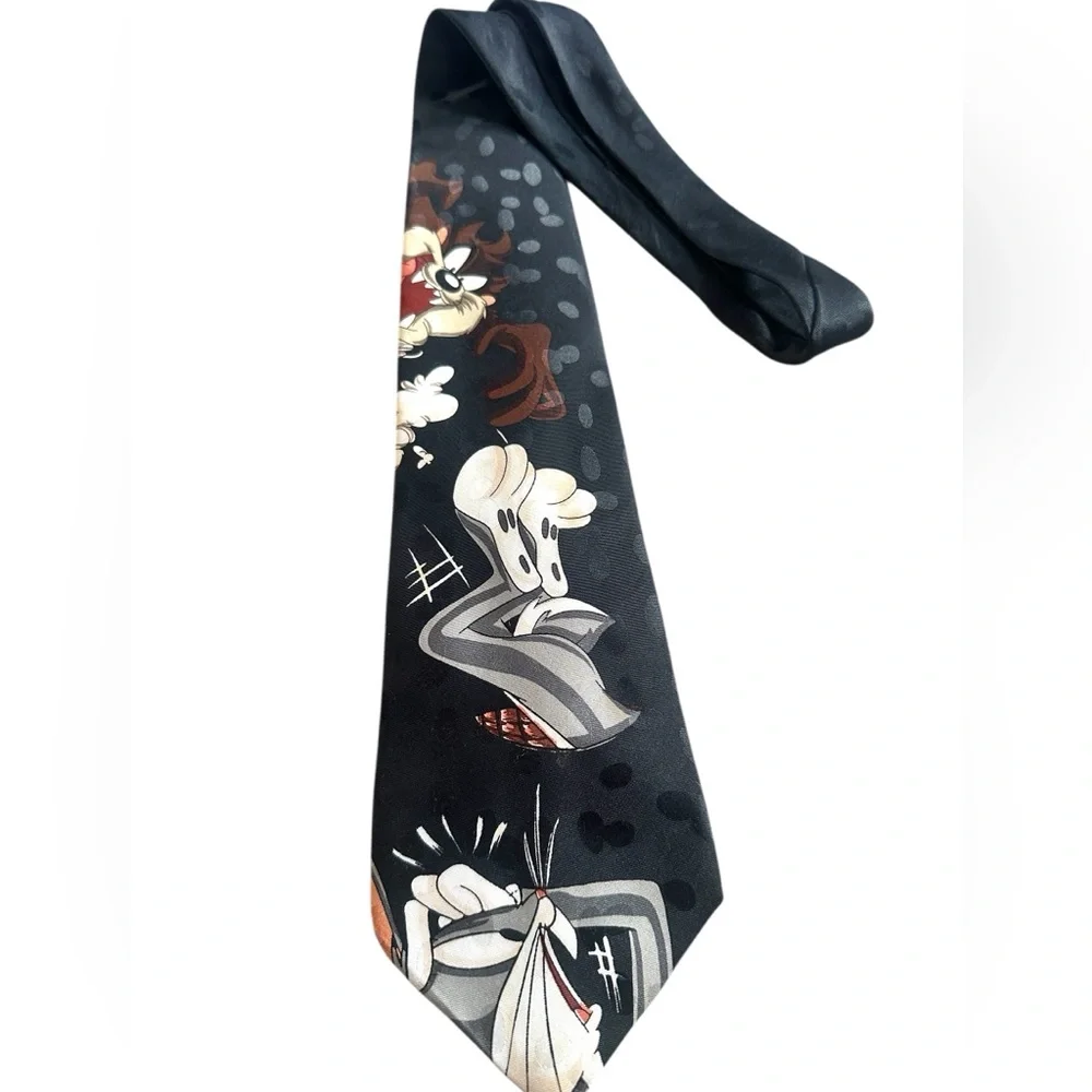 Tazmanian Devil Bugs Bunny 1995 Vintage‎ Mens Neck Tie